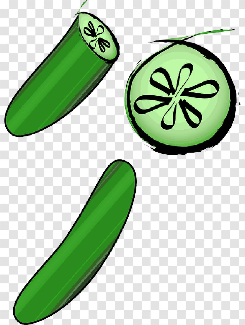 Clip Art Pickled Cucumber Vector Graphics Openclipart - Legume - Slices Transparent PNG