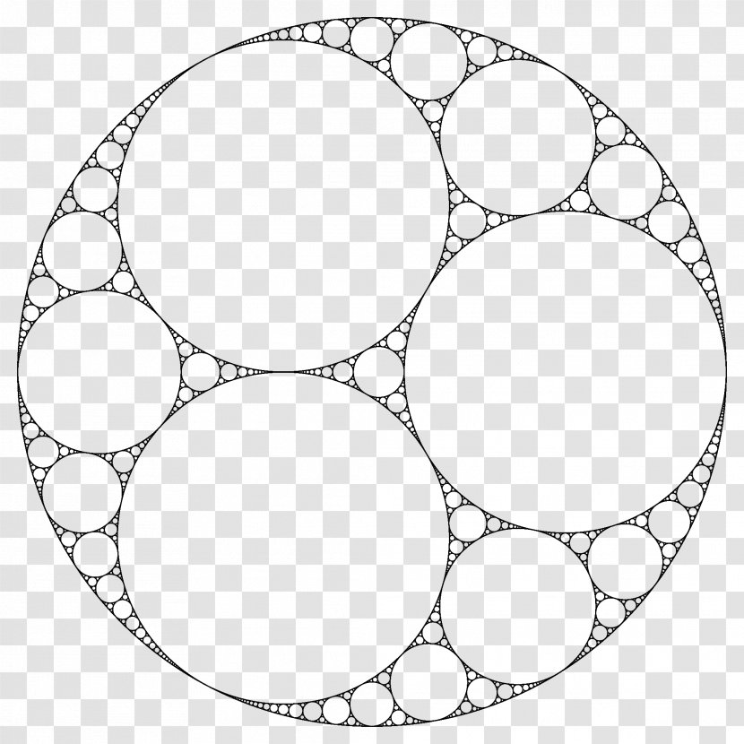 Apollonian Gasket Mathematics Fractal Circle Tangent - Circles - Pack Transparent PNG