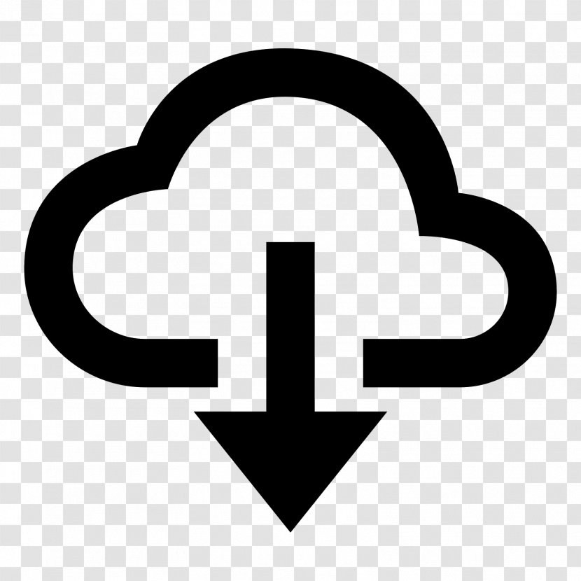 Download Cloud Computing Clip Art - Symbol - Downloading Transparent PNG