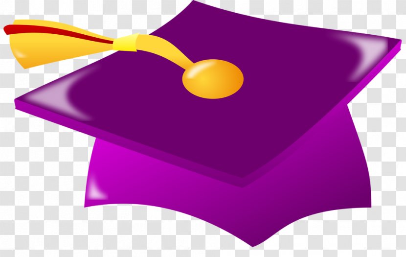 Square Academic Cap Graduation Ceremony Purple Clip Art - Pink - Scroll Cliparts Transparent PNG
