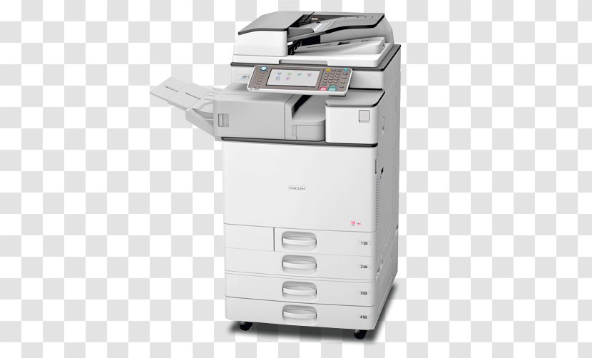 Multi-function Printer Ricoh MP C2003 Photocopier - Machine - Digital Enhanced Cordless Telecommunications Transparent PNG