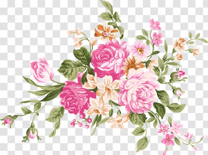Flower Bouquet - Watercolor Painting - Roses Transparent PNG