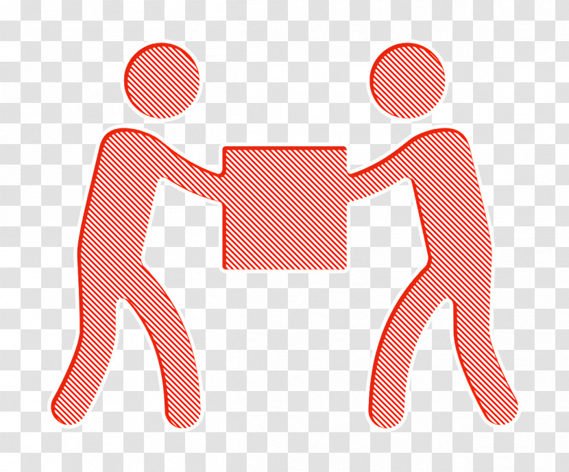 Men Carrying A Box Icon Help Icon Humanitarian Icon Transparent PNG