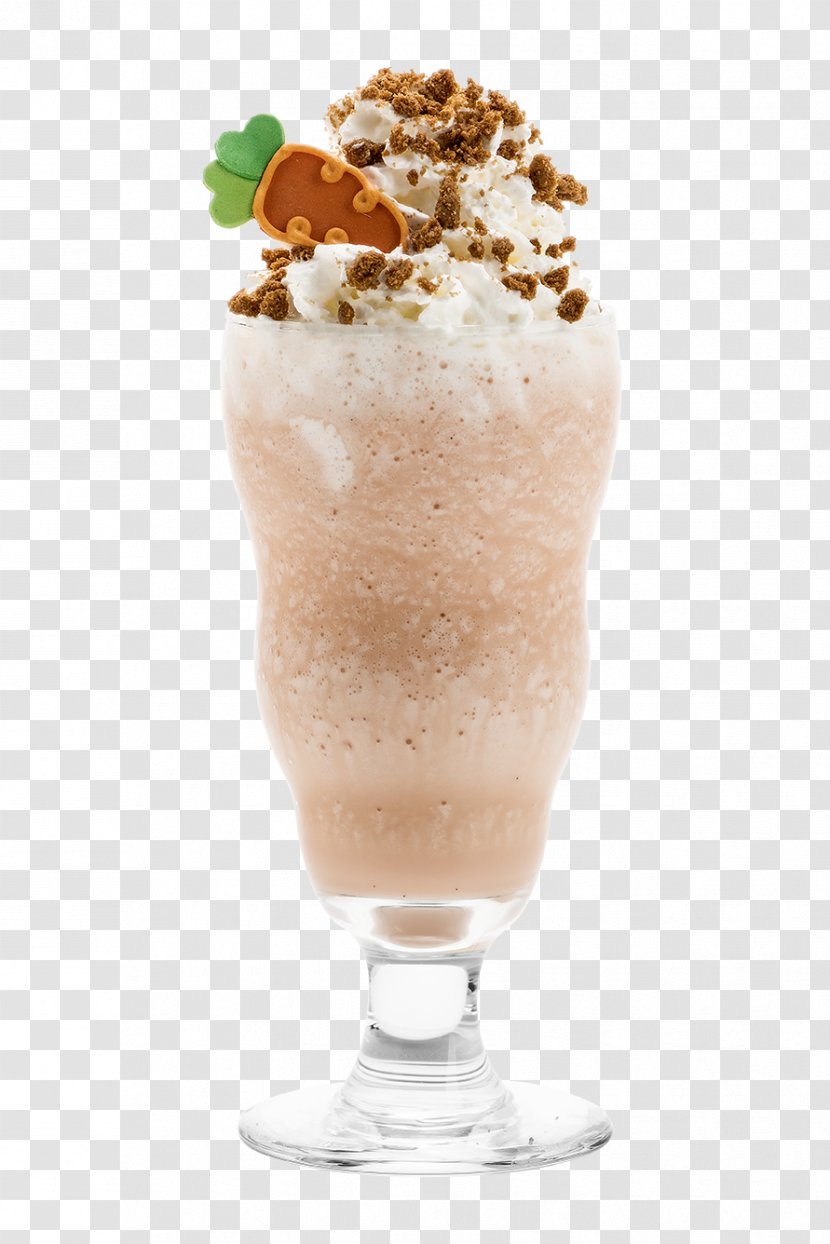 Sundae Frappé Coffee Milkshake Carrot Cake Smoothie - Frozen Dessert - Ice Cream Transparent PNG