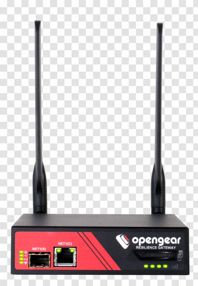 Opengear Wireless Router Computer Network Gateway - Antenna Transparent PNG