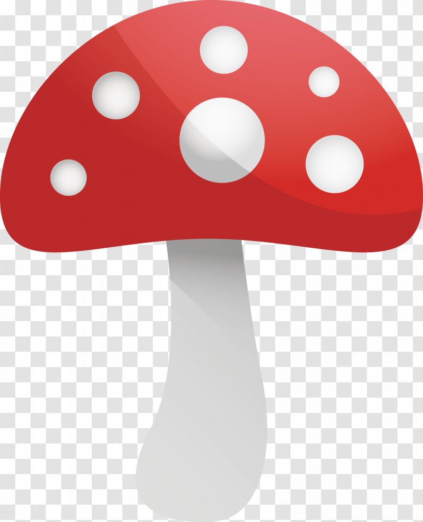 Mushroom Euclidean Vector - Cartoon - Cute Spotted Mushrooms Transparent PNG