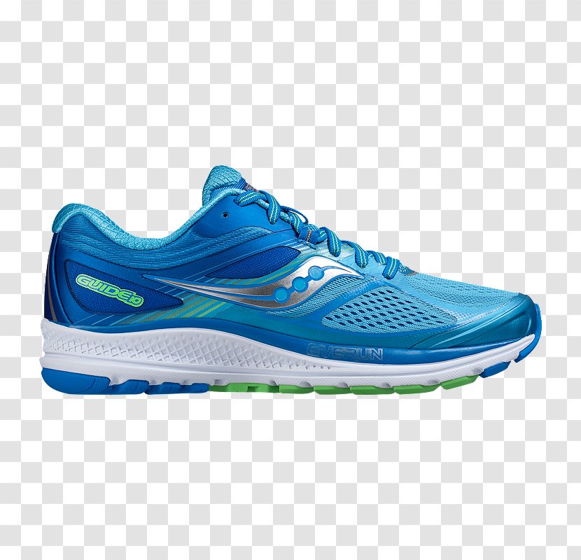 Sports Shoes Saucony Women's Guide 10 ISO - Synthetic Rubber - Aqua Blue For Women Transparent PNG