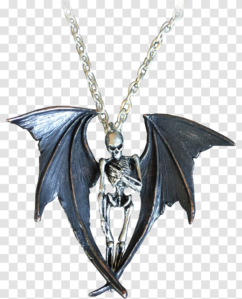Locket ALCHEMY GOTHIC Angel Charms & Pendants Necklace - Silhouette - Wings Pendant Transparent PNG