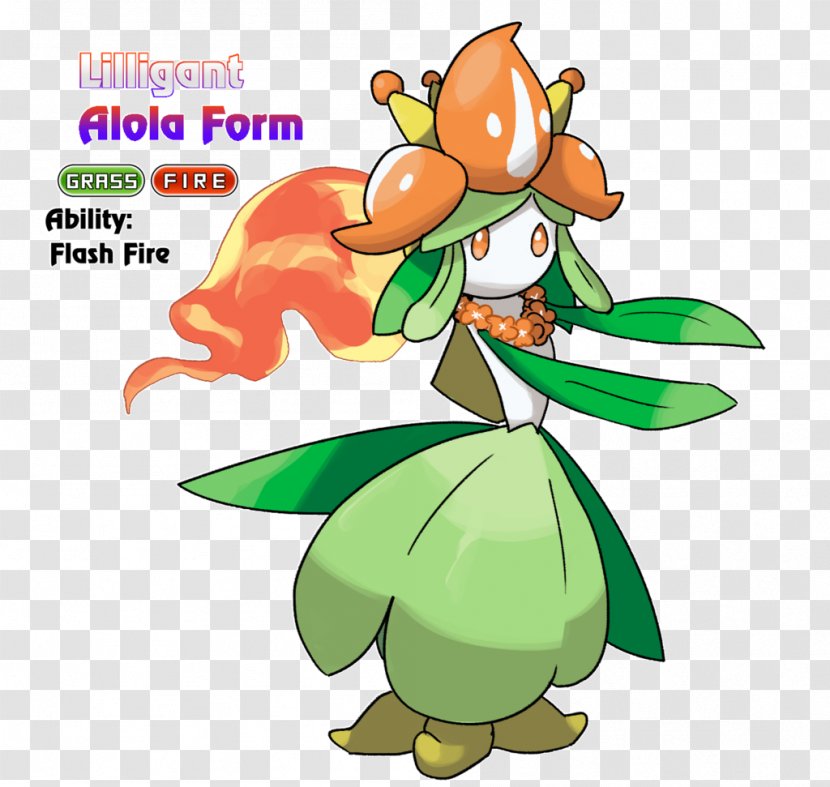 Lilligant Pokémon Sun And Moon Alola Petilil - Pokemon Types - Golem Transparent PNG