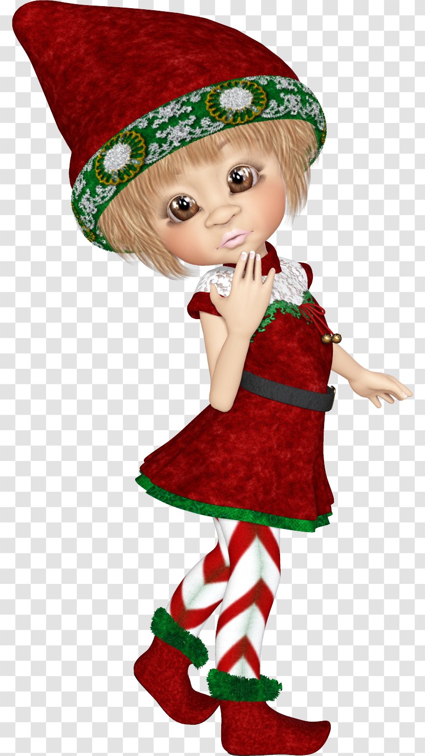 Christmas Dolls Elf Clip Art - Headgear Transparent PNG