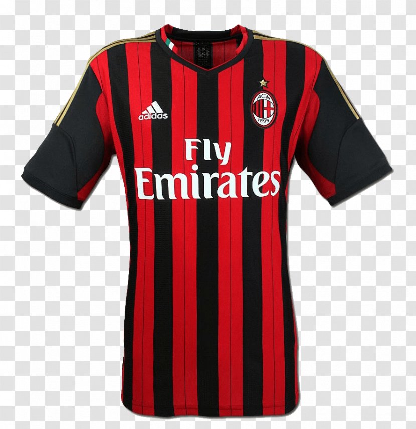 A.C. Milan T-shirt Serie A Jersey Kit - Ac - Retro Time Transparent PNG