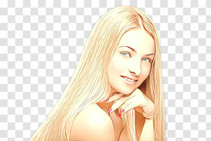 Hair Face Blond Beauty Hairstyle Transparent PNG