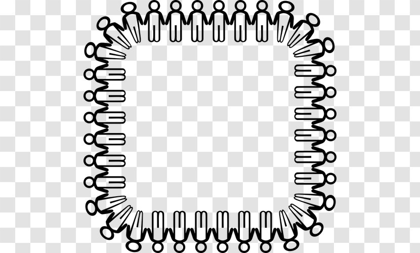 Stick Figure Circle Clip Art - Rectangle Transparent PNG