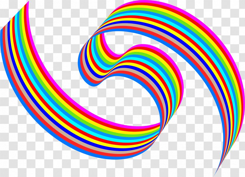 Awareness Ribbon Rainbow Clip Art - Spiral Transparent PNG