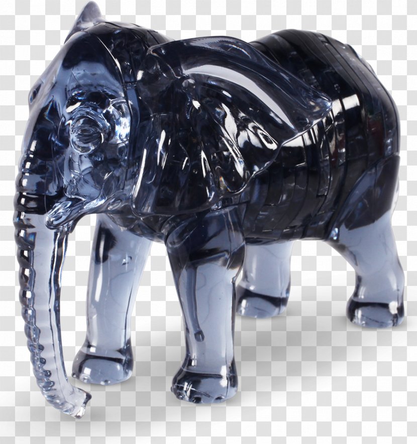 Elephantidae Jigsaw Puzzles Three-dimensional Space Crystal - Public Domain - 3D Elephant Transparent PNG