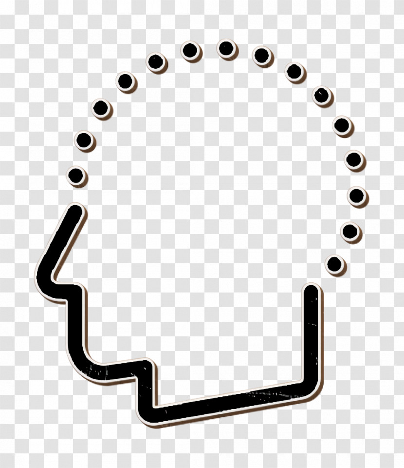 Mind Icon Dashed Elements Icon People Icon Transparent PNG