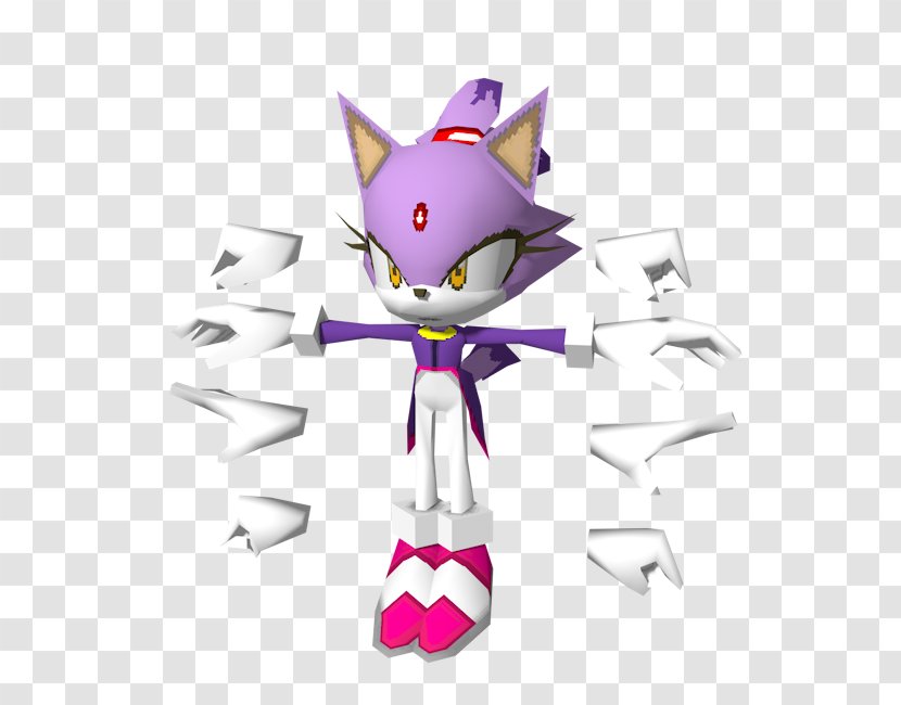Sonic Rush The Hedgehog Fighters Blaze Cat Sega - Character Transparent PNG