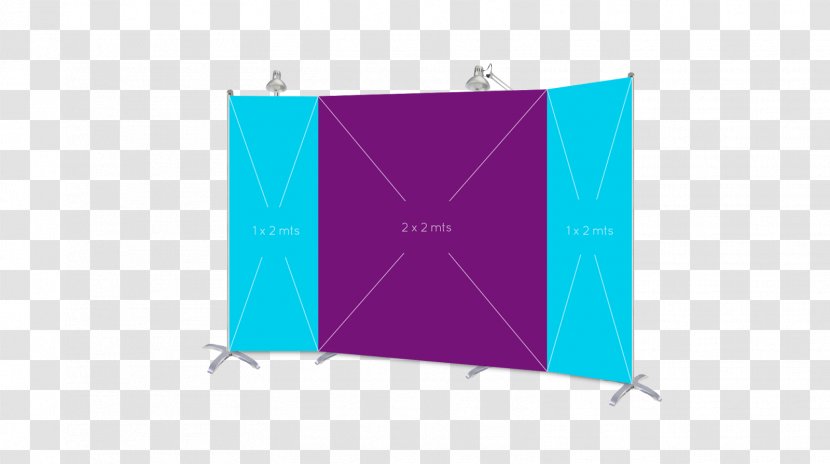 Product Design Rectangle Turquoise - Purple - Angle Transparent PNG