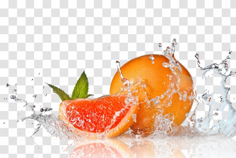 Orange Juice Fruit - Diet Food - Water Splash Free Download Transparent PNG
