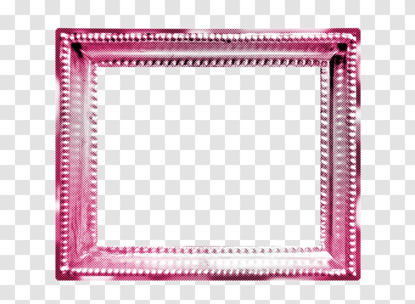 Picture Frames Pattern Pink M Line Meter - Rectangle Frame Transparent PNG