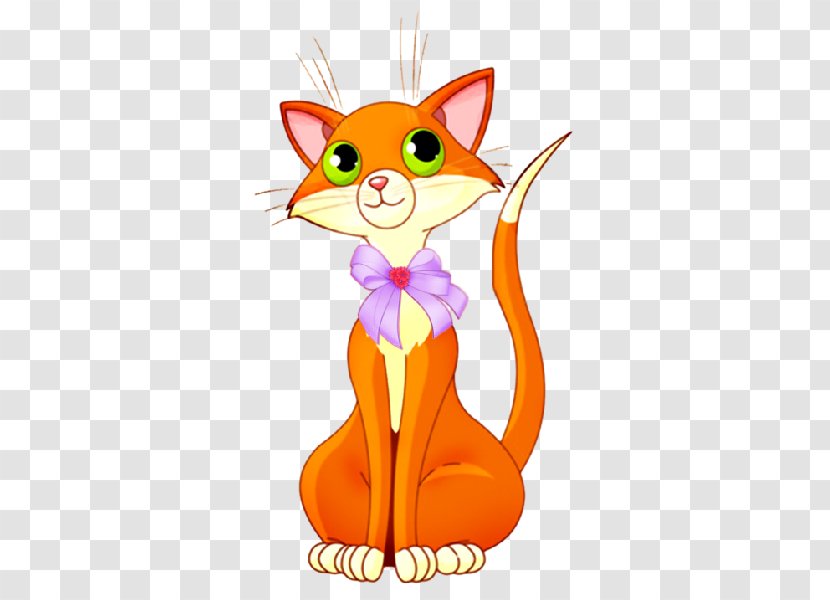 Cat Kitten Clip Art - Vertebrate - Ginger Transparent PNG