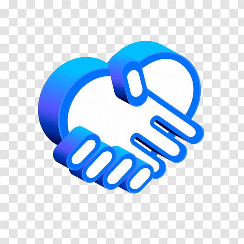 Blue Handshake Icon - Brand - Cooperation Model Transparent PNG