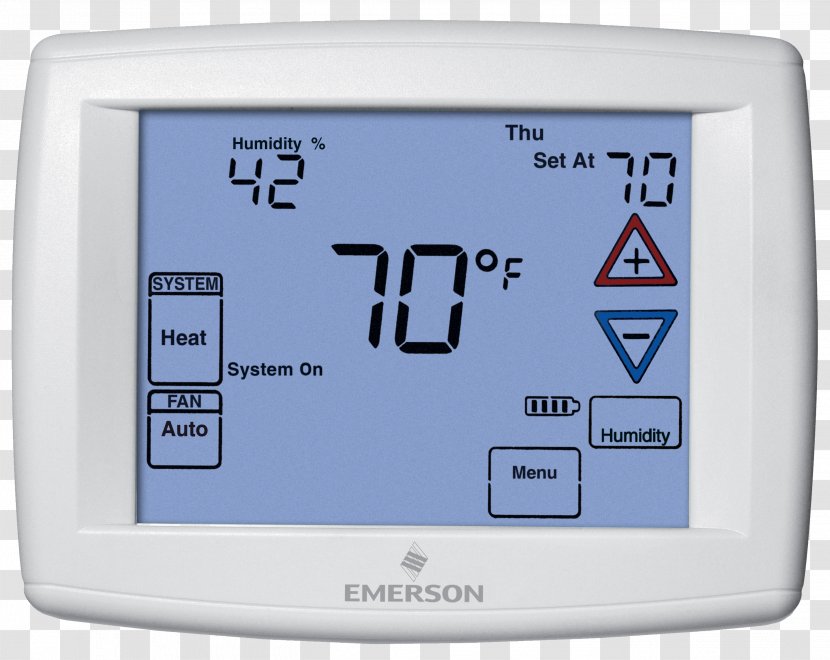 Programmable Thermostat White-Rodgers 1F78-151 1F95-1277 Air Conditioning - Whiterodgers 1f971277 - Hardware Transparent PNG
