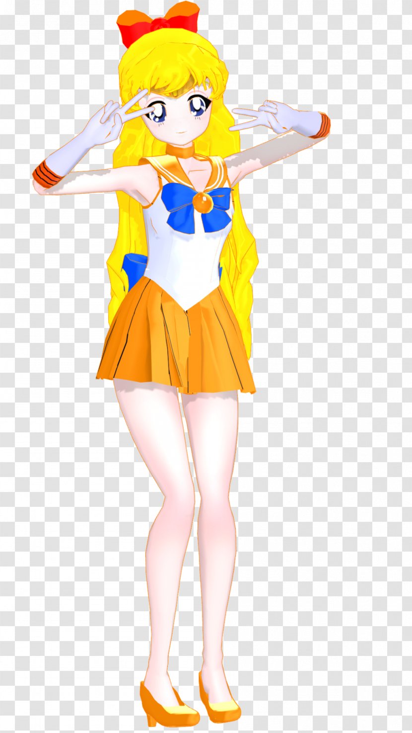 Hatsune Miku Art MikuMikuDance Vocaloid - Watercolor - Sailor Venus Transparent PNG