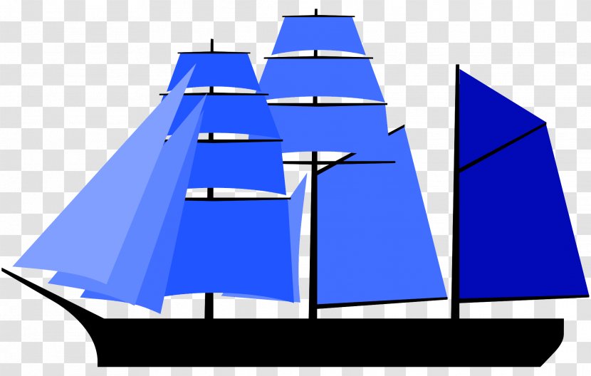 Sailing Ship Jackass-barque Mast - Sailboat Transparent PNG