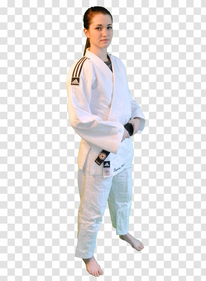 Judogi Dobok Adidas Karate Gi - Shoulder - Judo Background Transparent PNG