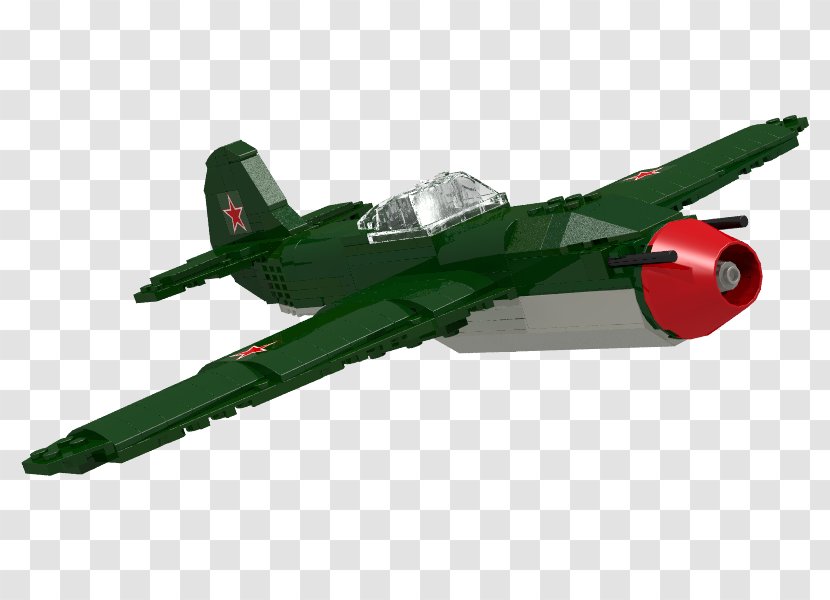 Airplane Yakovlev Yak-15 LEGO Construction Set Jet Aircraft - Ground Attack - Yak Transparent PNG