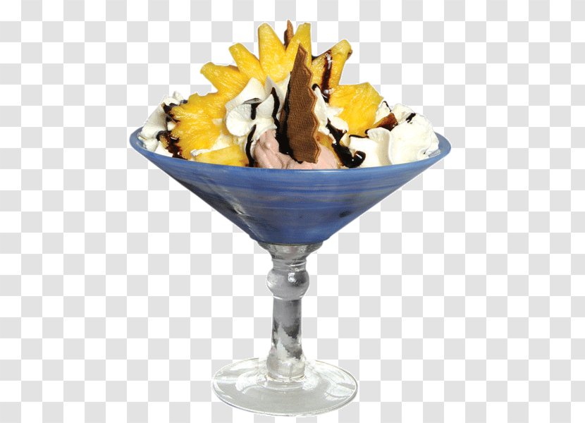 Sundae Gelato Dame Blanche Parfait Cocktail Garnish Transparent PNG