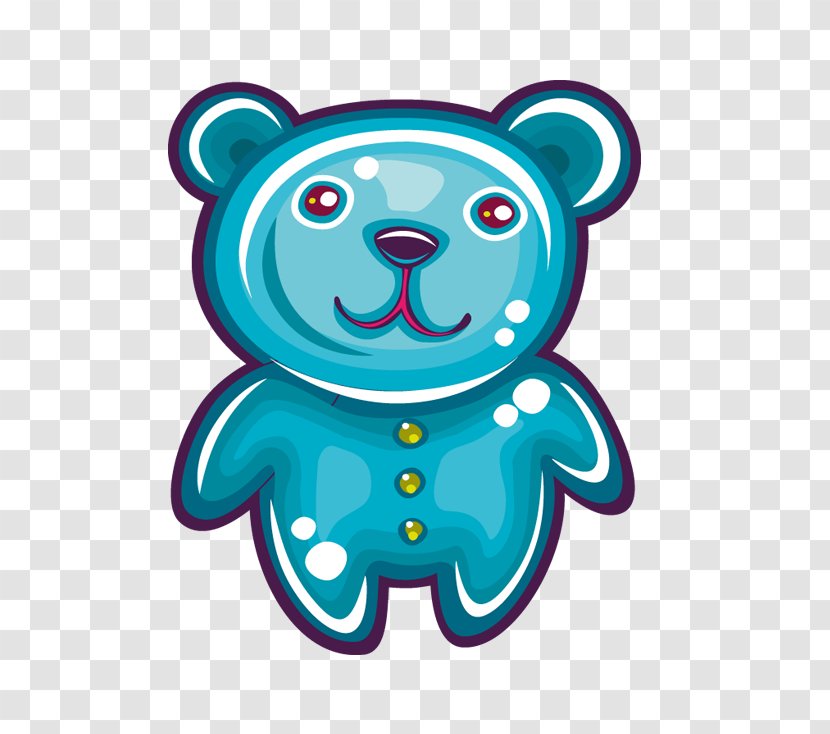 Bear Cartoon Clip Art - Flower - Green Transparent PNG