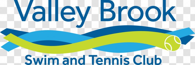 Logo Valley Brook Swim & Tennis Club Brand Font Centre - Text - Streamlined Background Transparent PNG