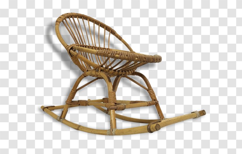 Rocking Chairs Rotin Fauteuil Wicker - Stool - Chair Transparent PNG