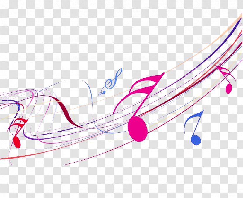 Musical Note Melody - Silhouette - Color Notes Transparent PNG
