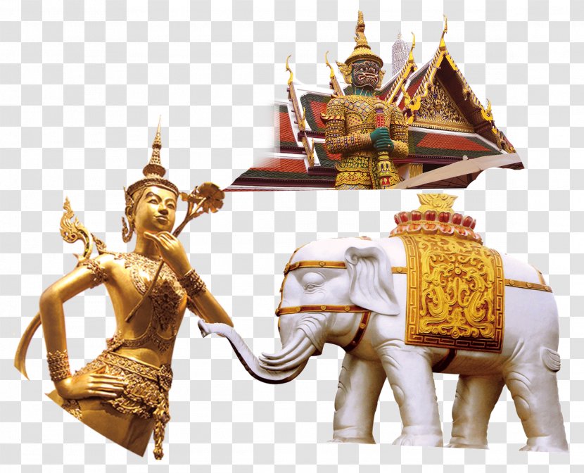 Thailand Thai Cuisine - White Elephant - Buddha Statue Of Decoration Transparent PNG