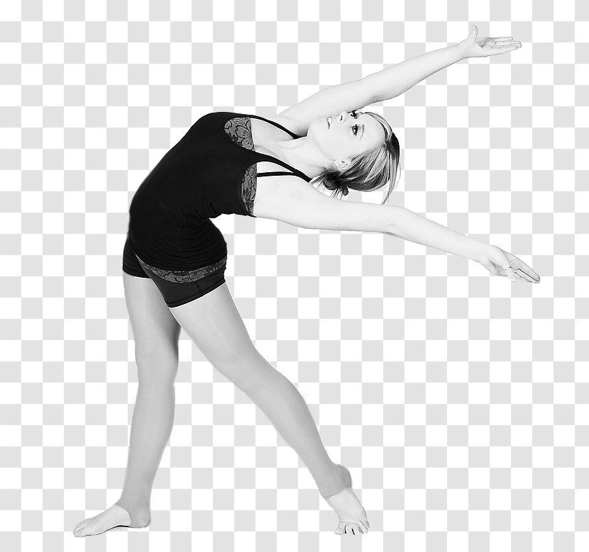 Modern Dance Choreography Shoulder Sportswear - Flower - Ballet Drawing Poses Transparent PNG