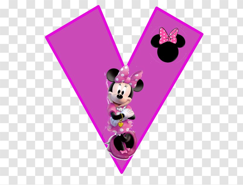 Minnie Mouse Mickey Alphabet Patterns Letter - Heart Transparent PNG