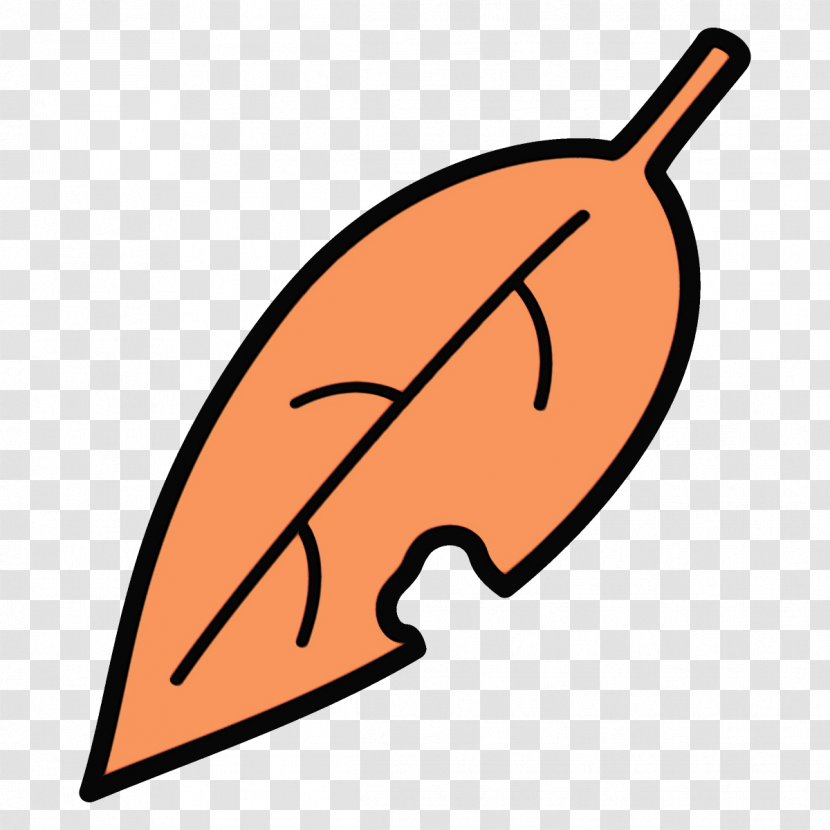 Orange - Leaf - Logo Transparent PNG