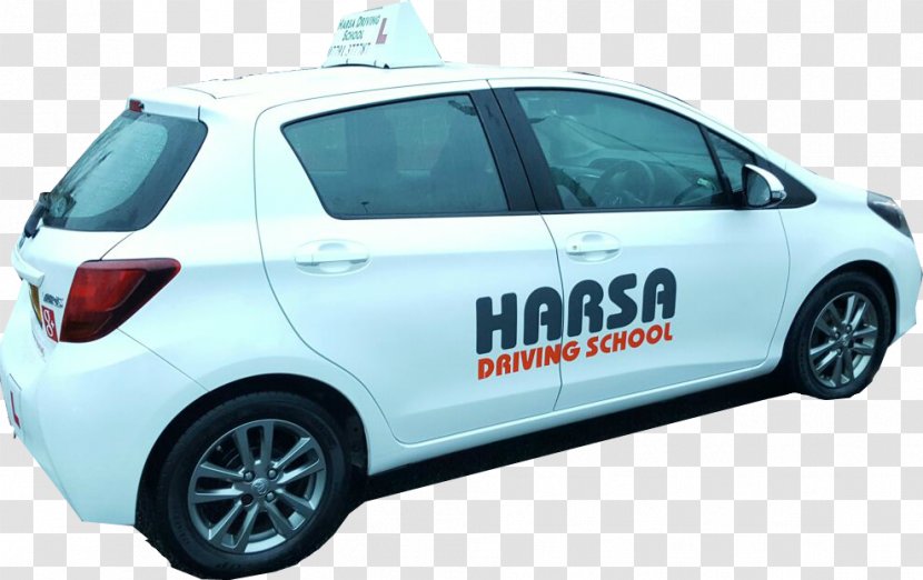 Car Harsa Driving School Toyota Vitz Vehicle - Automotive Exterior Transparent PNG