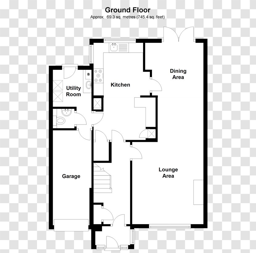 Rathfarnham Floor Plan House Living Room Marian Park - Structure Transparent PNG