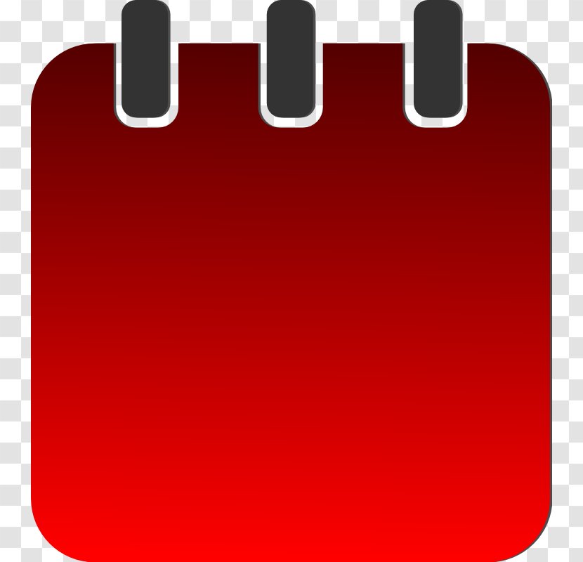 September Calendar Clip Art - Red - Free Image Transparent PNG