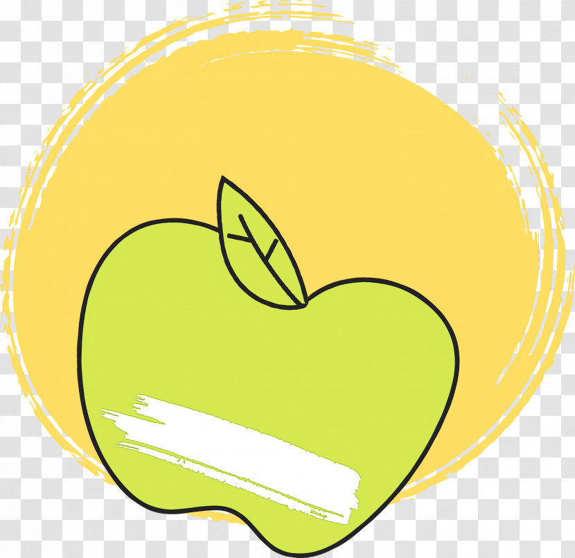 Leaf Green Apple Line Transparent PNG