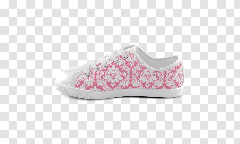 Sneakers Damask Shoe Blue Pattern - Tennis - Pink Transparent PNG