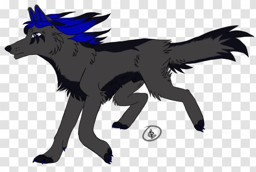 Canidae Horse Dog Mammal Pet - Blue Flame Wolf Transparent PNG