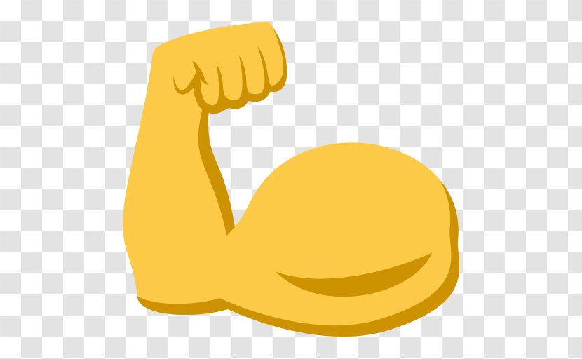 Emoji Domain Biceps Muscle Arm - Text Messaging Transparent PNG