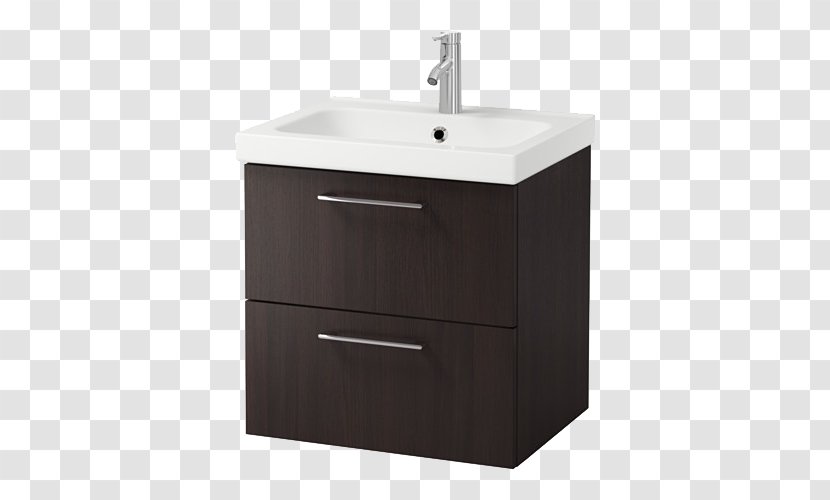Sink Cabinetry IKEA Drawer Bathroom - Brown Wooden Transparent PNG