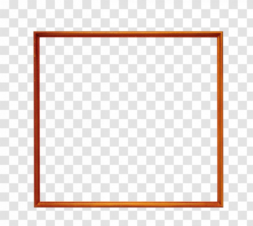 Square Area Picture Frame Pattern - Rectangle - Orange Transparent PNG