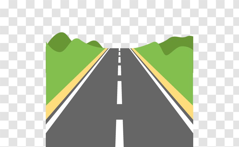 Emoji Road Highway Icon - Yellow Transparent PNG